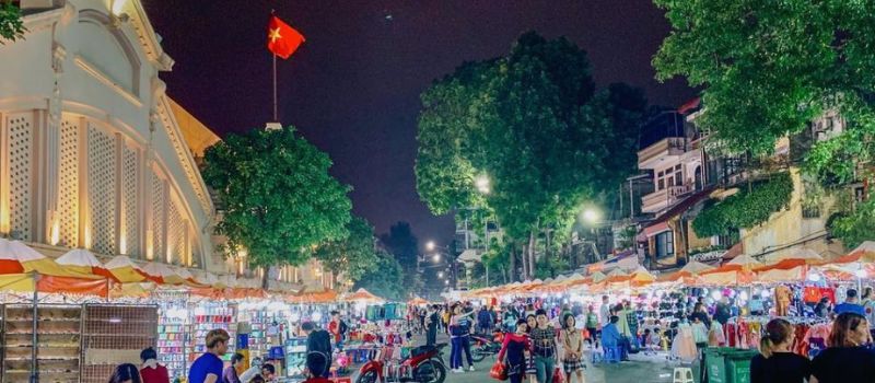 Circuit Visite Marchés Nocturnes Hanoi lors de votre voyage au Vietnam