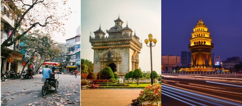 Différence entre Hanoi Phnom Penh et Vientiane Voyage Vietnam Cambodge Laos