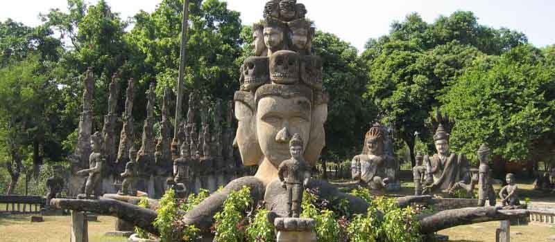 parc du Bouddha au Laos