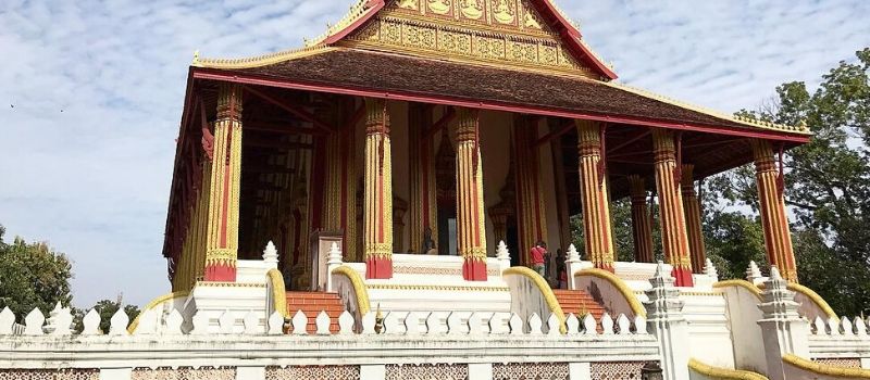temple Wat Phra Keo Laos