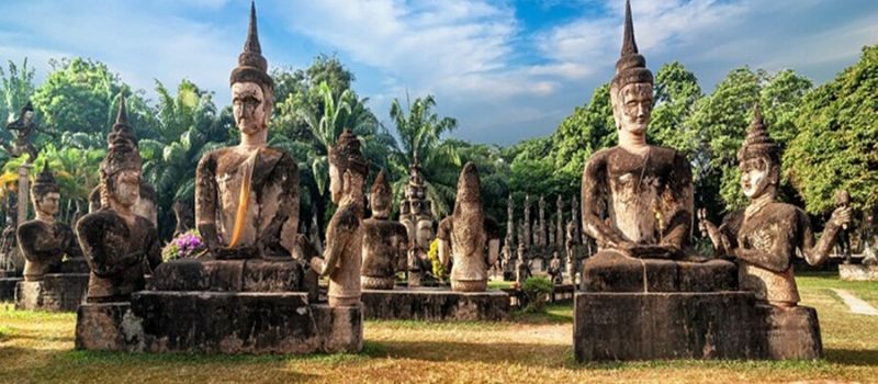 parc du bouddha au laos
