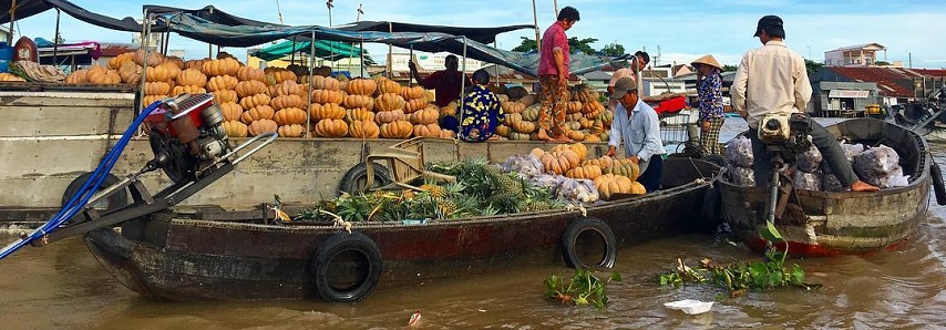 Marché flottant de Phung Hiep