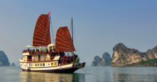 Croisiere en baie Halong sur jonque Black Pearl Ha Long 2 jours 1 nuit