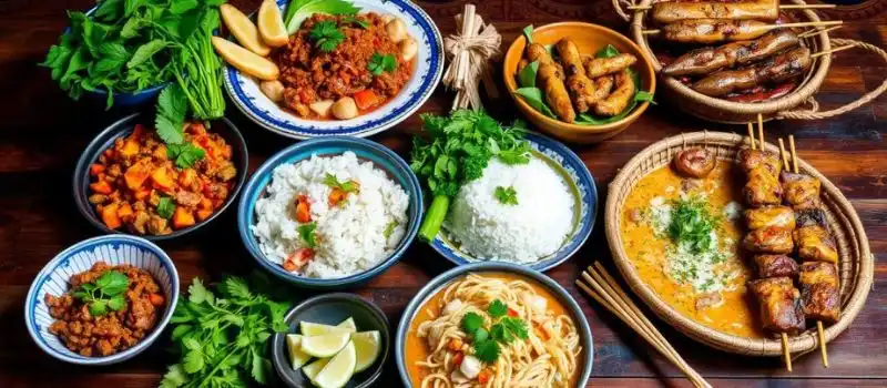 Cuisine laotienne variée et savoureuse