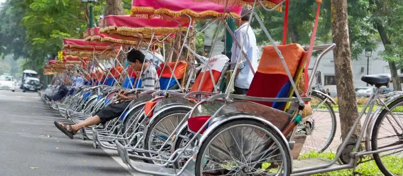 Cyclo-pousse à Hanoi