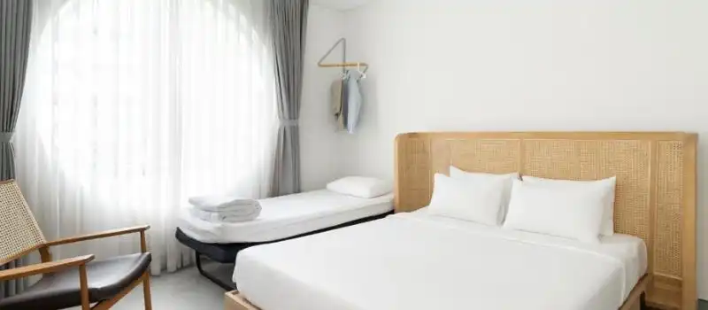 Des chambres spacieuses et bien équipées Des chambres spacieuses et bien équipées