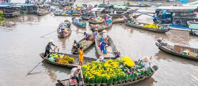 Marché flottant de Cai Rang Marché flottant de Cai Rang