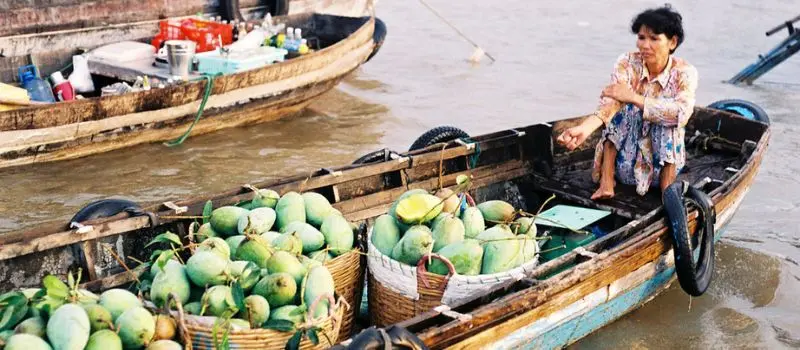 Voyage en famille au Vietnam pour explorer Marché flottant delta du Mékong