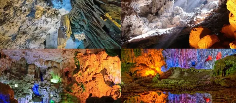Grotte de Thien Cung dans la baie Halong Grotte de Thien Cung dans la baie Halong