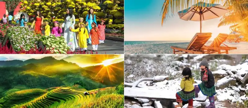 Beauté de 4 saisons au Vietnam