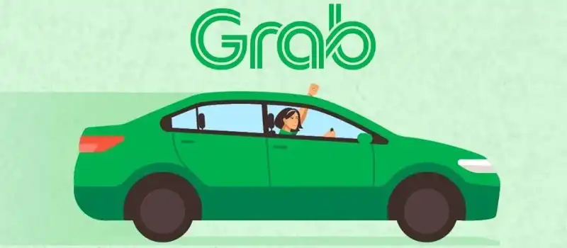 L'application de réservation de taxi Grab L'application de réservation de taxi Grab