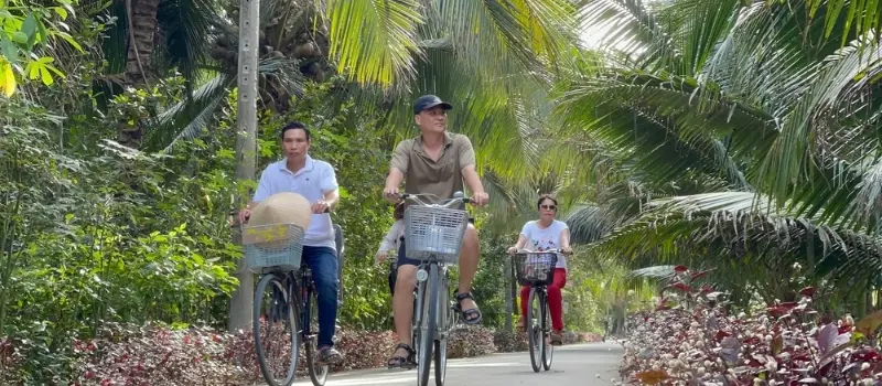 Le vélo est une autre manière de découvrir le delta du Mékong Le vélo est une autre manière de découvrir le delta du Mékong