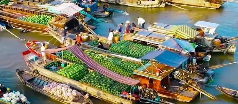 Marché flottant de Cai Rang Marché flottant de Cai Rang