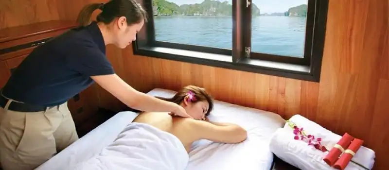 Séances de relaxation et soins du corps croisiere en baie Halong Séances de relaxation et soins du corps croisiere en baie Halong