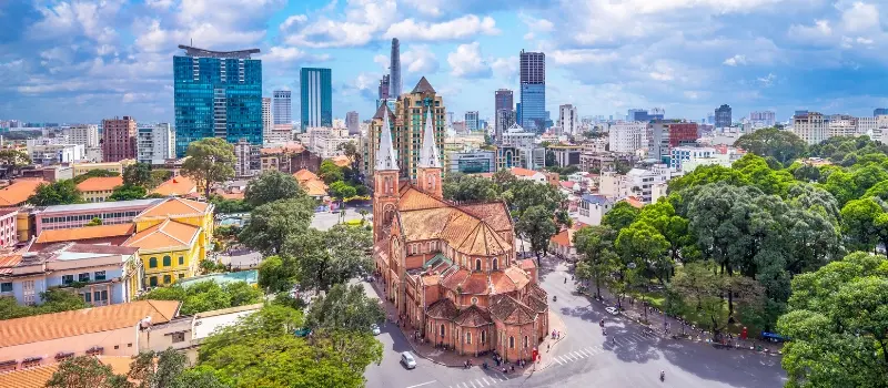 Ville dynamique Saigon en saison sèche Ville dynamique Saigon en saison sèche