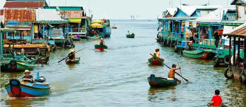 Visite du lac de Tonlé Sap